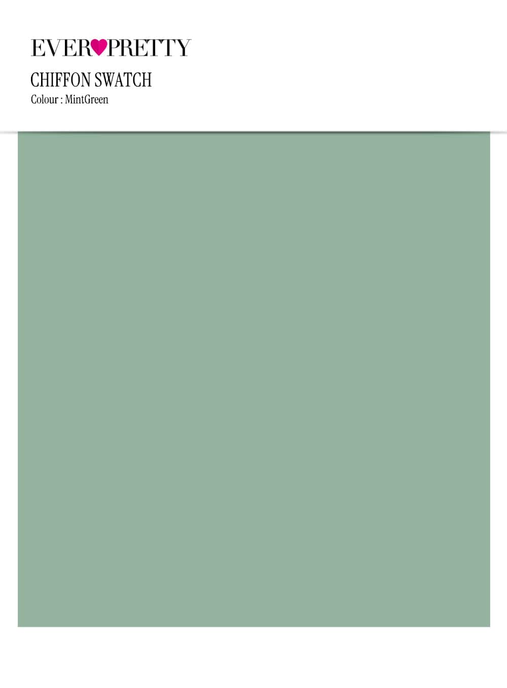 Ever-Pretty Chiffon Swatch #Color_Mint Green