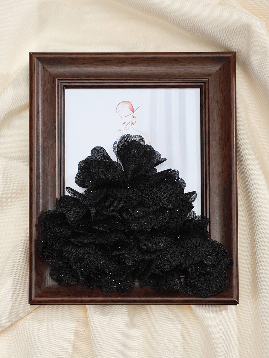 3D Dress Shadow Box Frame Decoration #color_Navy Blue