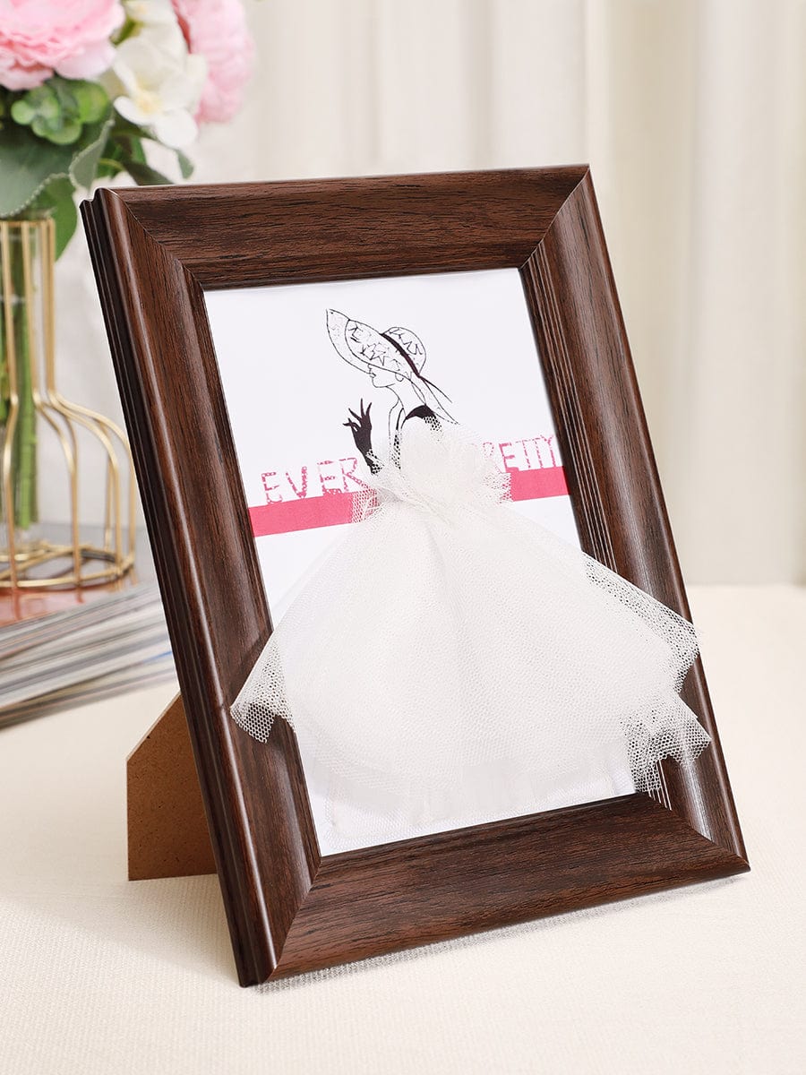 3D Dress Shadow Box Frame Decoration #color_Cream