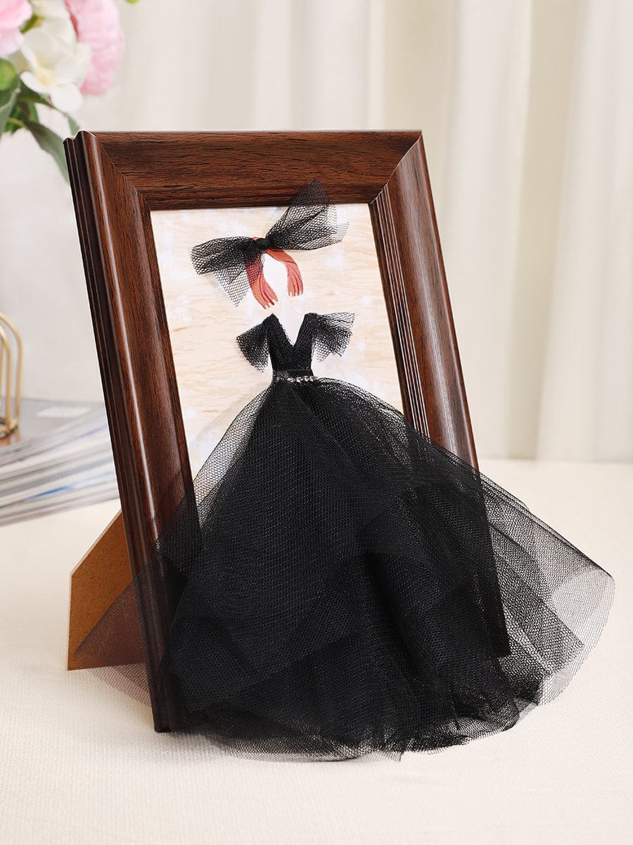 3D Dress Shadow Box Frame Decoration #color_Black