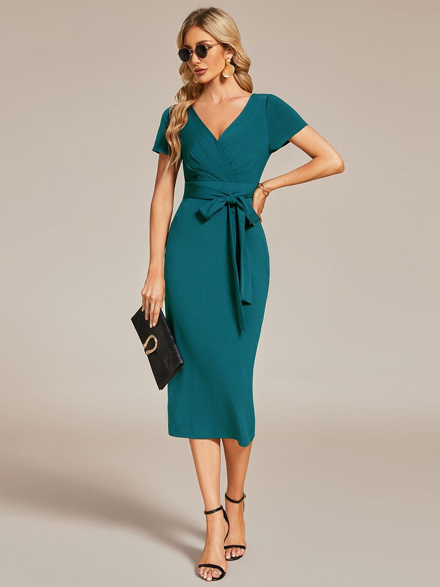 Teal wedding shops guest outfit