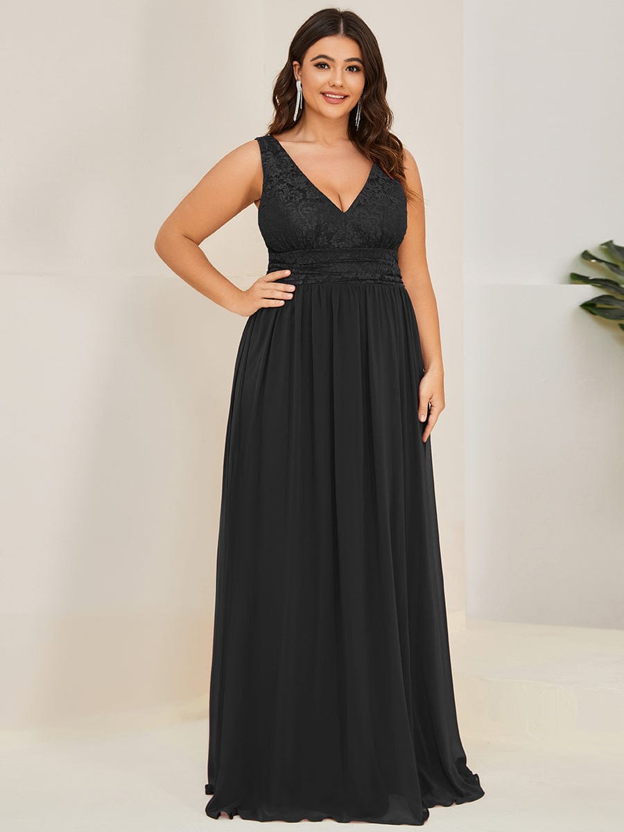 Plus Size Sleeveless Empire Waist Evening Dress Ever Pretty UK