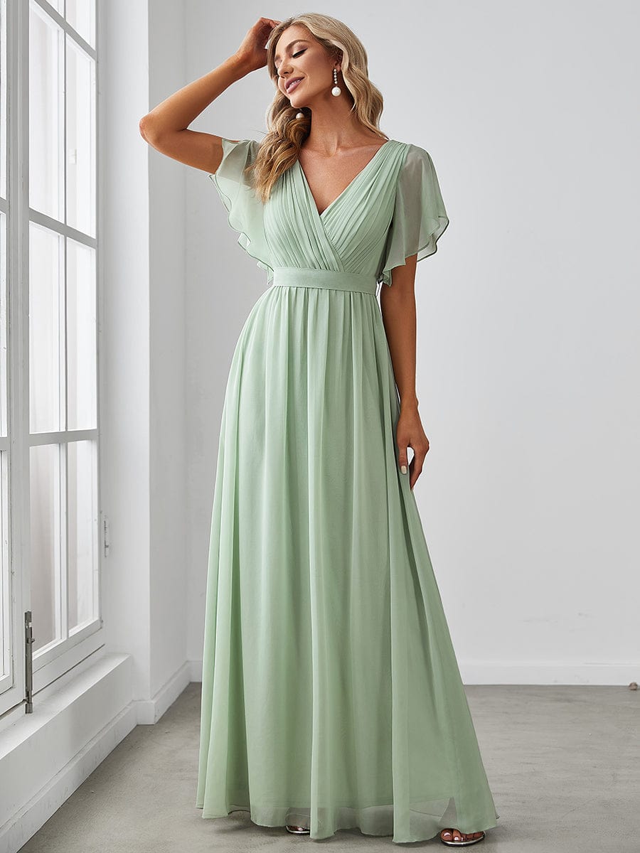 Sage Green Bridesmaid Dresses #style_EE0164AMG