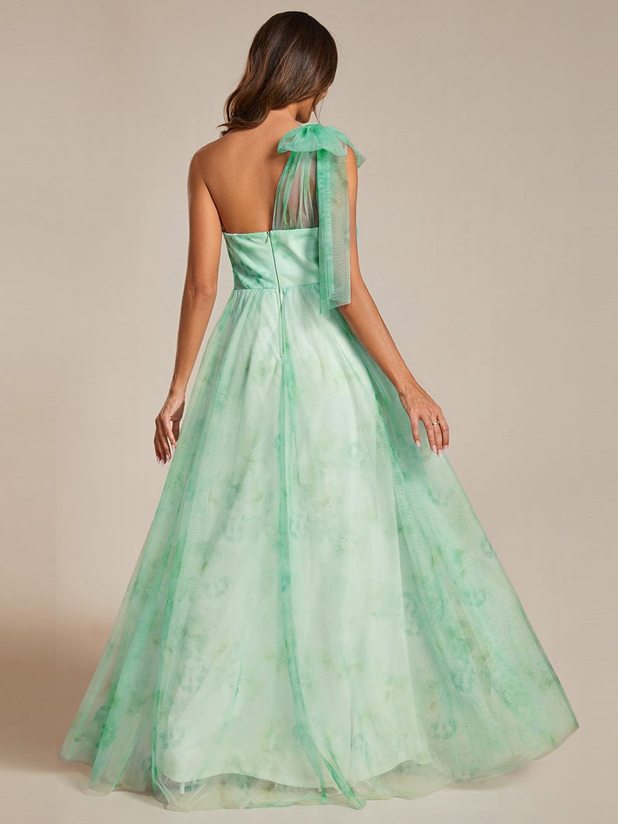 Mint green evening gown online