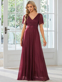 Burgundy Concert Dresses #style_EE50159BD