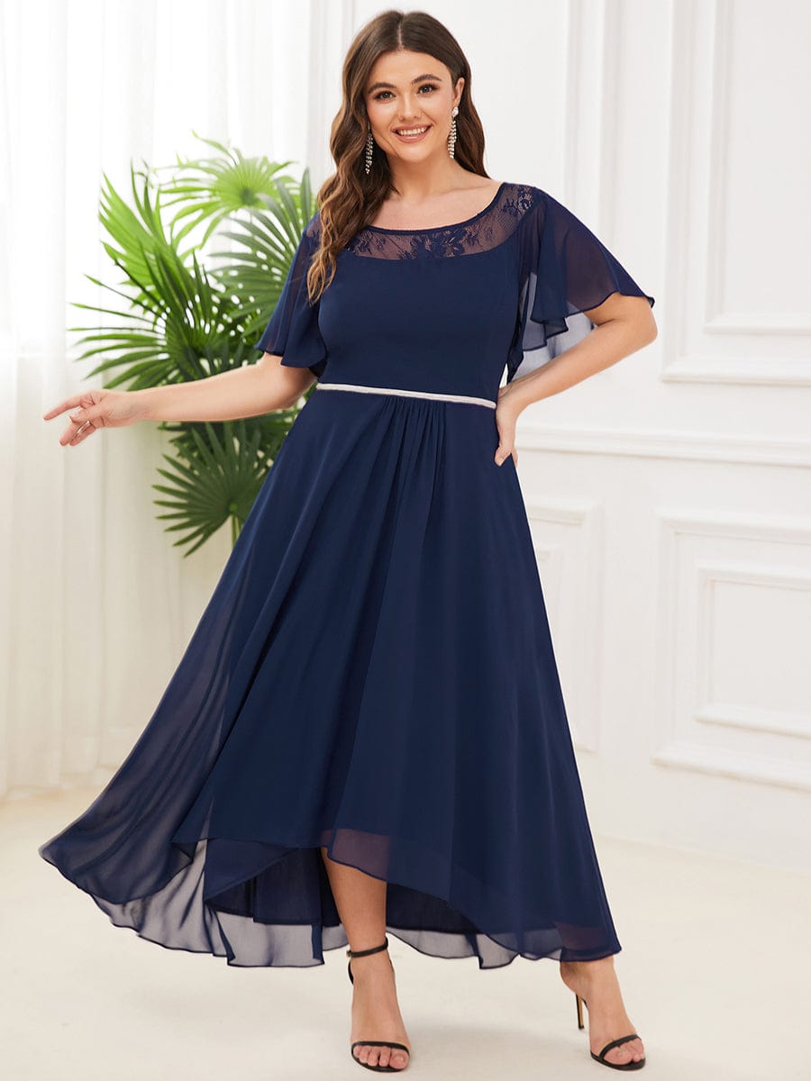 Plus Size A-Line High Low Dress - Ever-Pretty UK