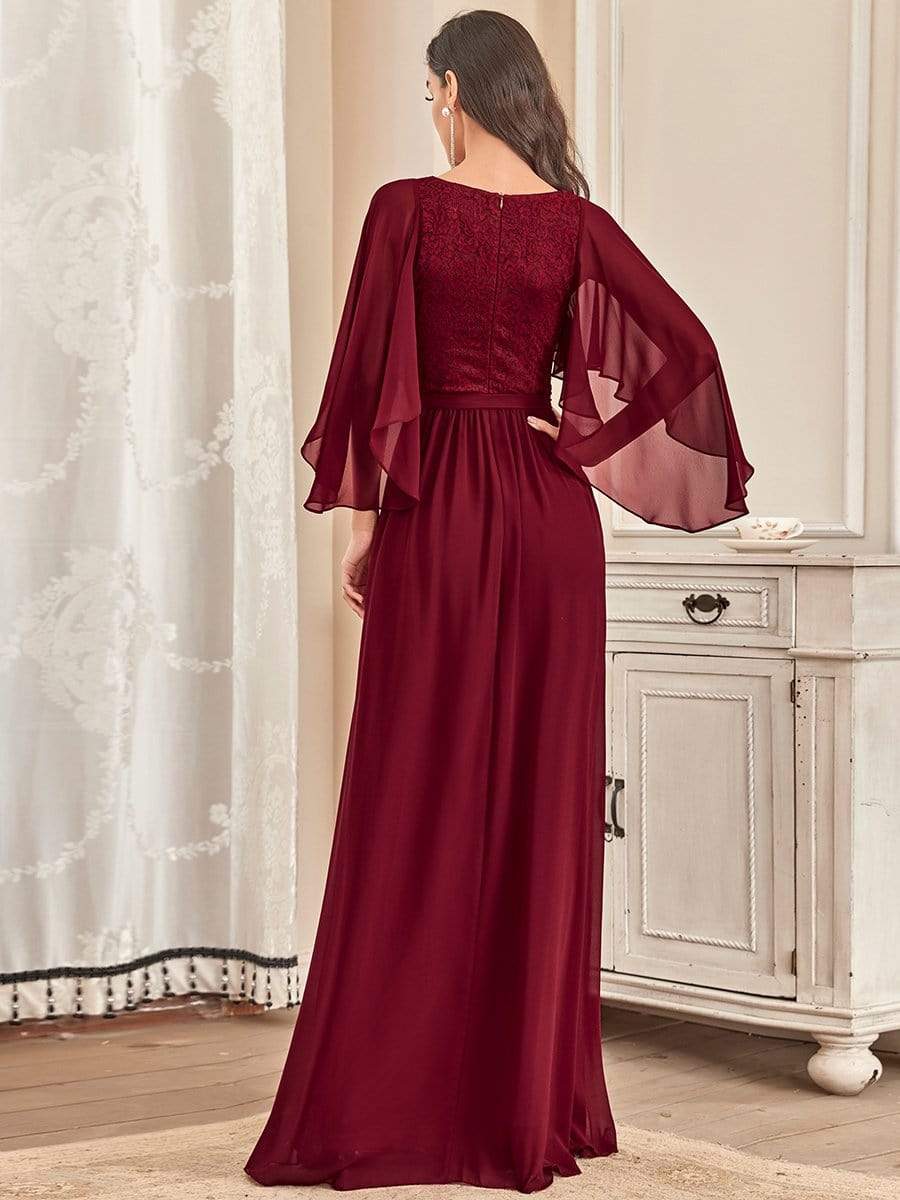 Burgundy Concert Dresses #style_EP00640BD