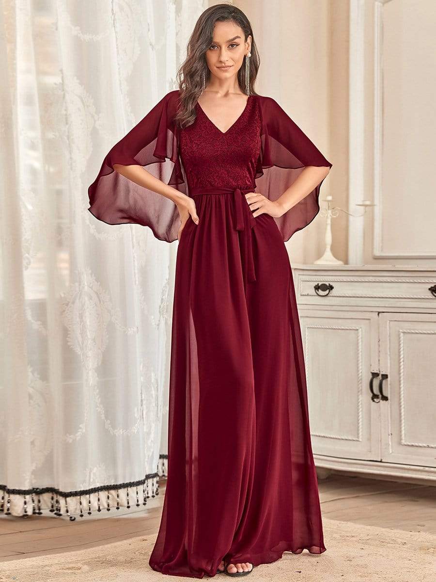 Burgundy Concert Dresses #style_EP00640BD