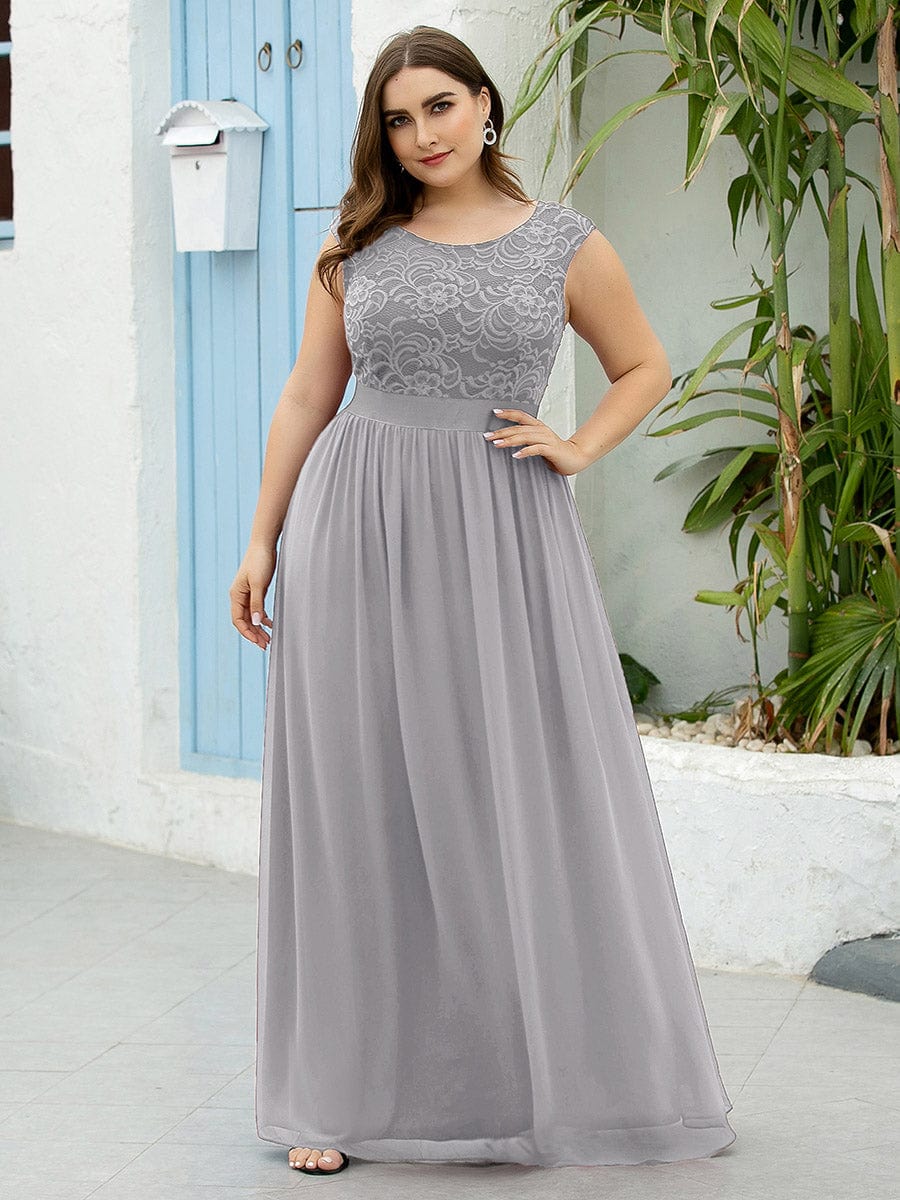 Grey Bridesmaid Dresses #style_EP00646GY