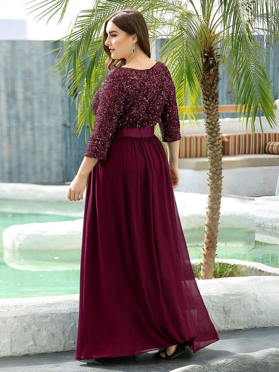 Burgundy Concert Dresses #style_EP00683BD