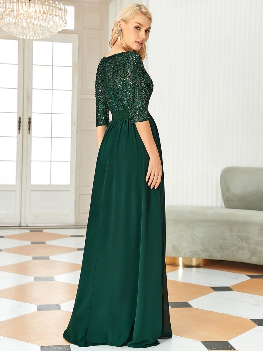 Dark Green Concert Dresses #style_EP00683DG