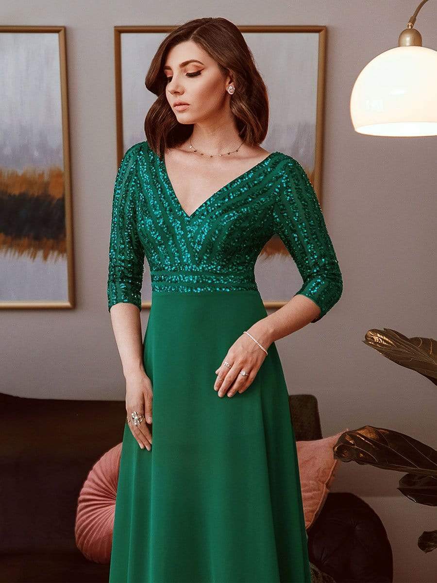 Dark Green Concert Dresses #style_EP00751DG