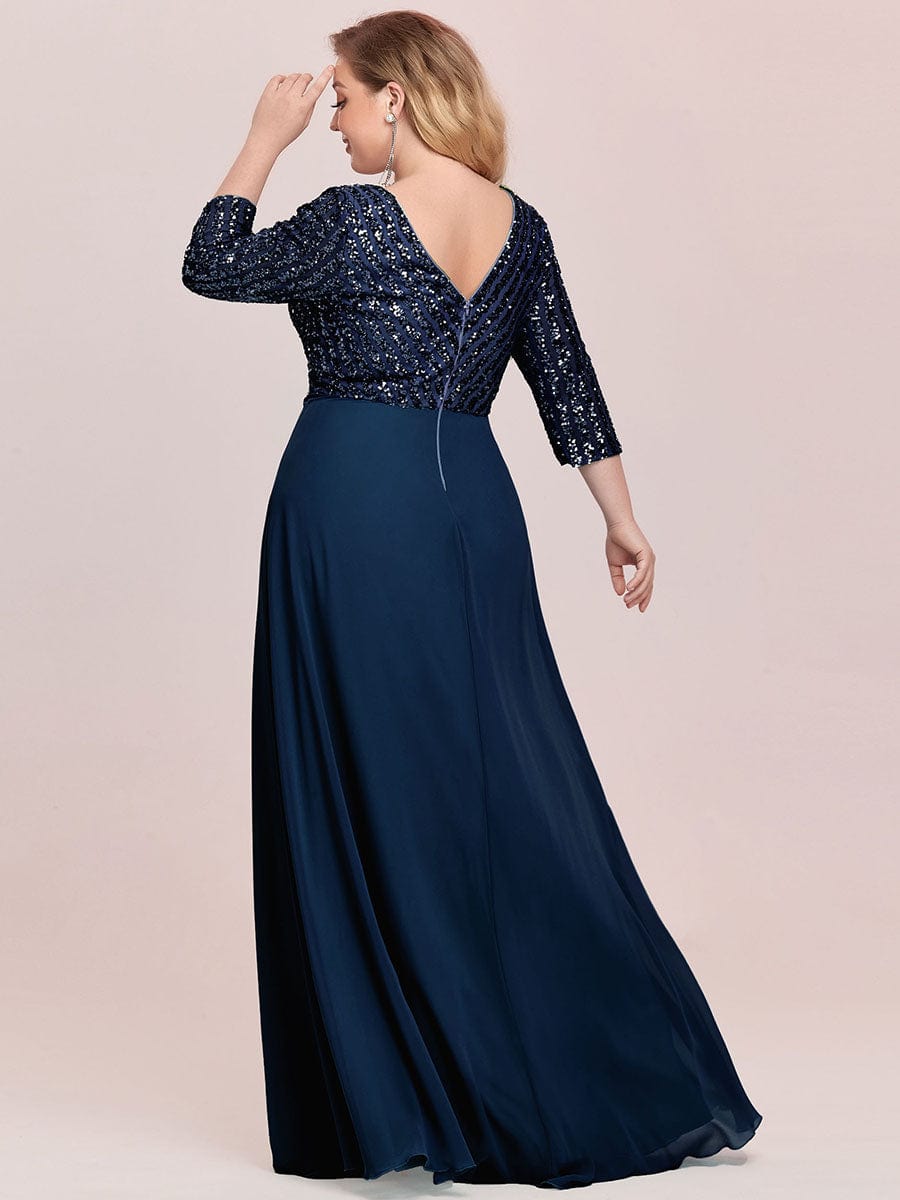 Blue Concert Dresses #style_EP00751NB