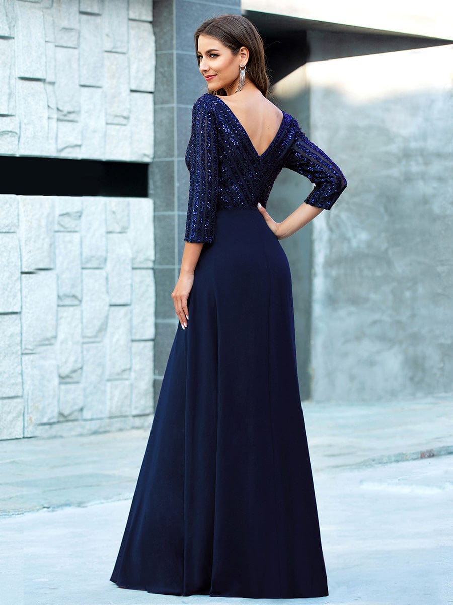 Blue Concert Dresses #style_EP00751NB