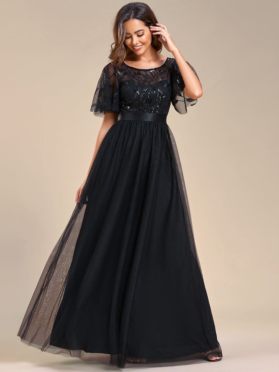 Black Concert Dresses #style_EP00904BK