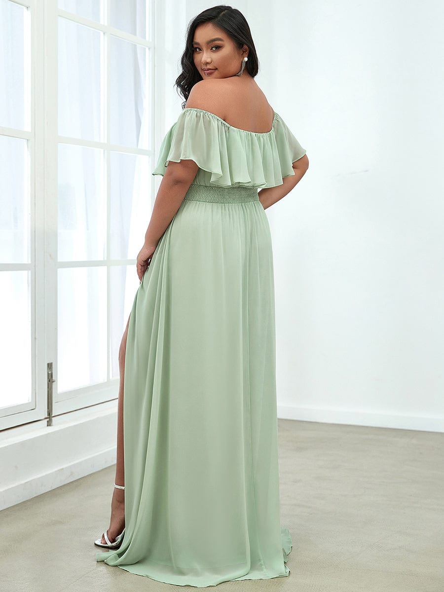 Sage Green Bridesmaid Dresses #style_EP00968MG