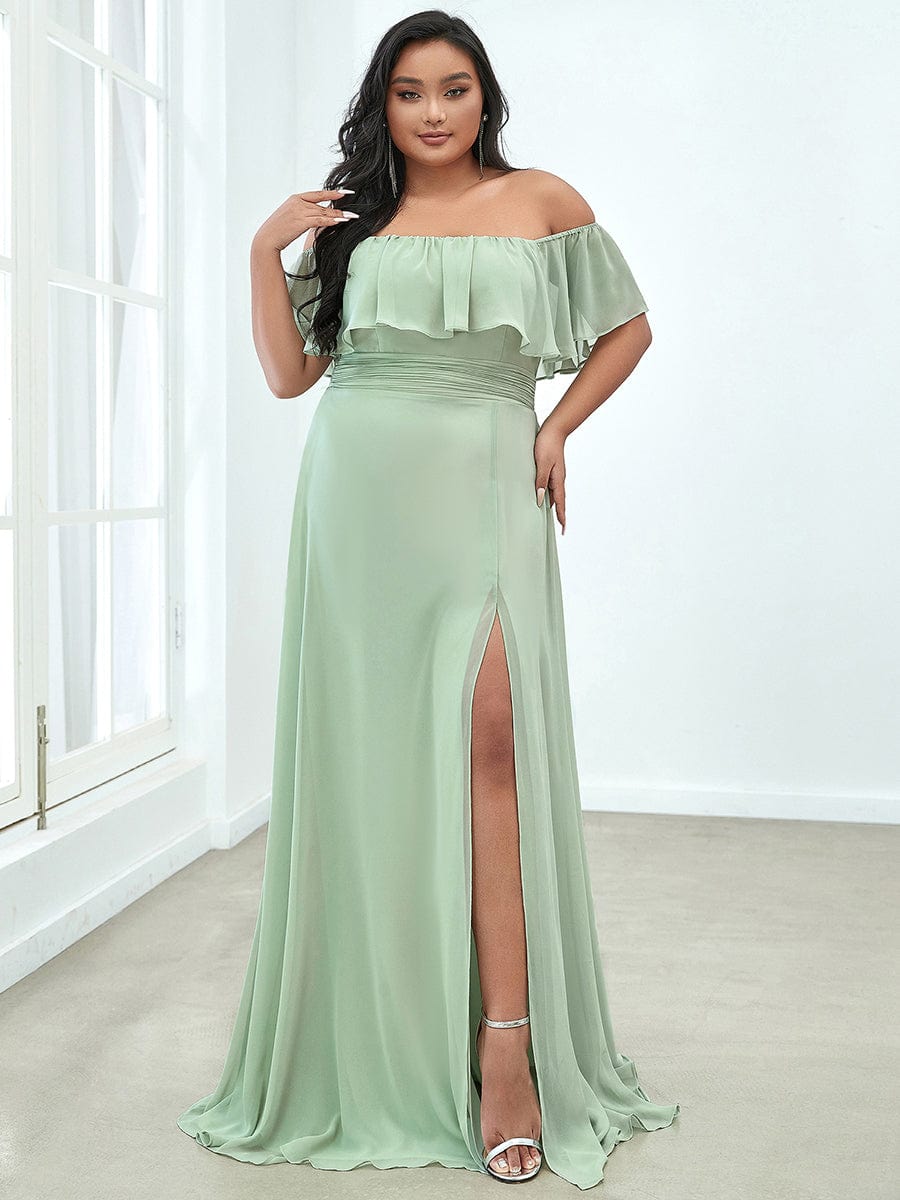 Sage Green Bridesmaid Dresses #style_EP00968MG