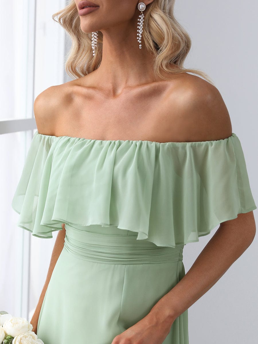 Sage Green Bridesmaid Dresses #style_EP00968MG