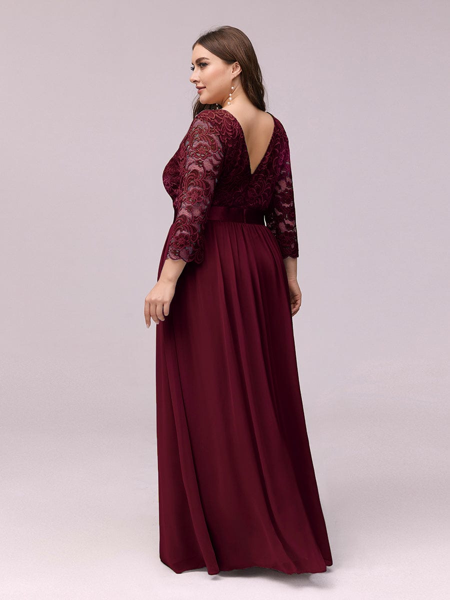 Burgundy Bridesmaid Dresses #style_EP07412BD