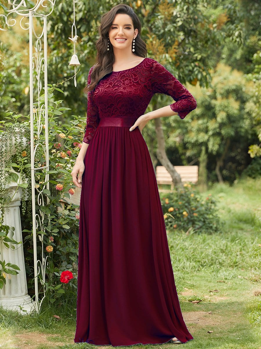 Burgundy Concert Dresses #style_EP07412BD