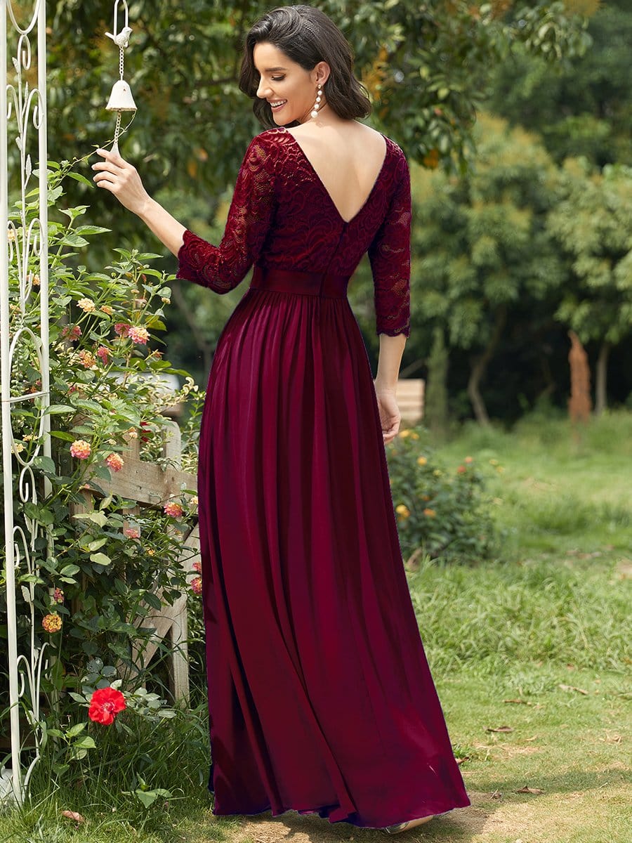 Burgundy Concert Dresses #style_EP07412BD