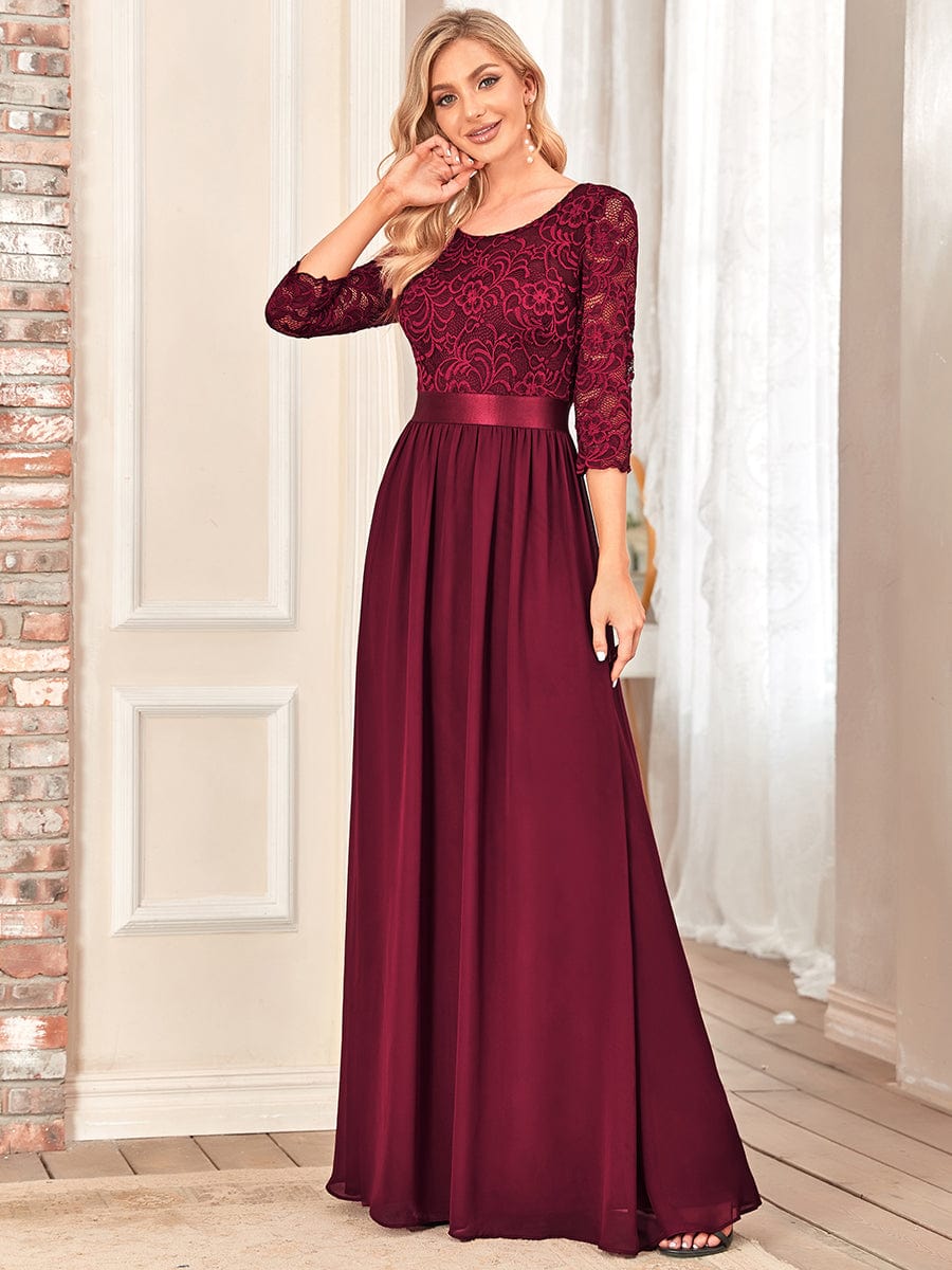 Burgundy Bridesmaid Dresses #style_EP07412BD