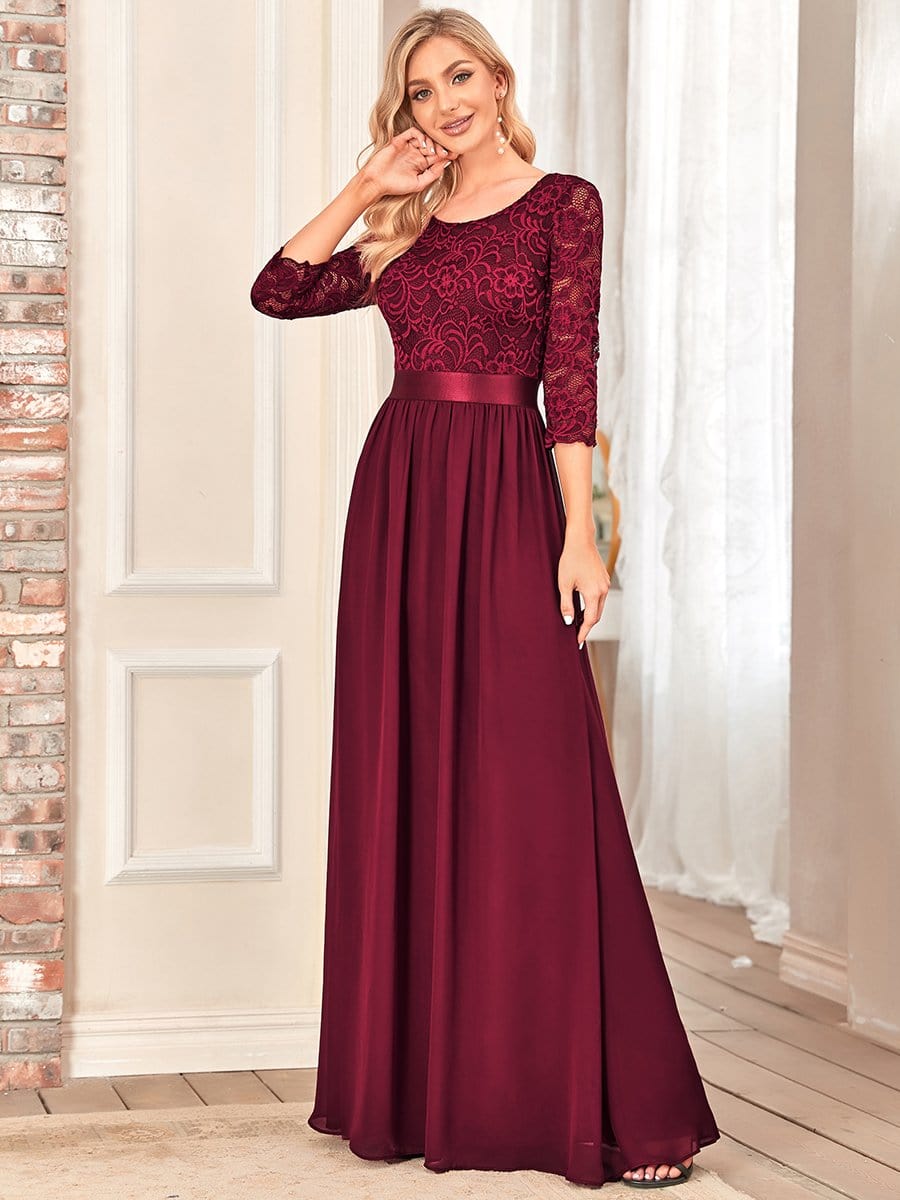 Burgundy Concert Dresses #style_EP07412BD