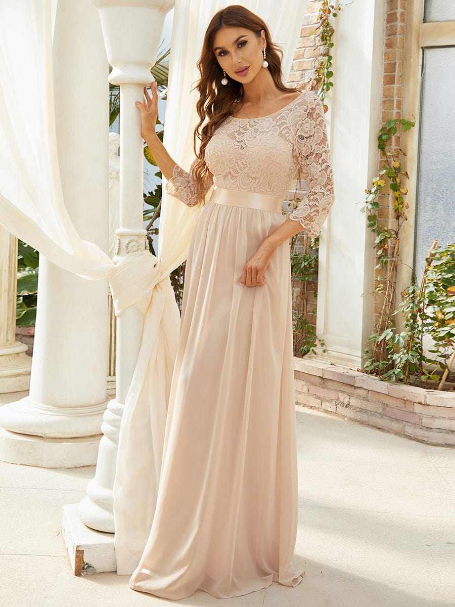 Blush Bridesmaid Dresses #style_EP07412BH