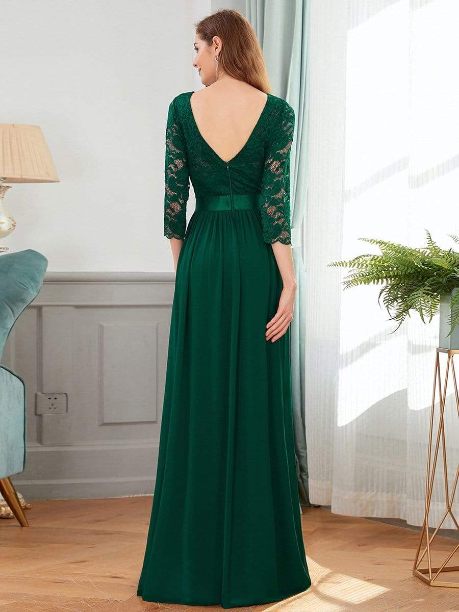 Dark Green Concert Dresses #style_EP07412DG