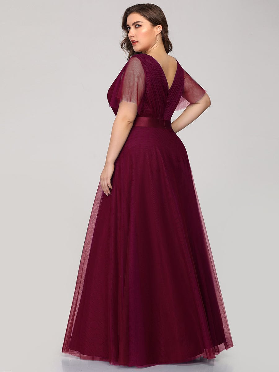 Burgundy Bridesmaid Dresses #style_EP07962BD