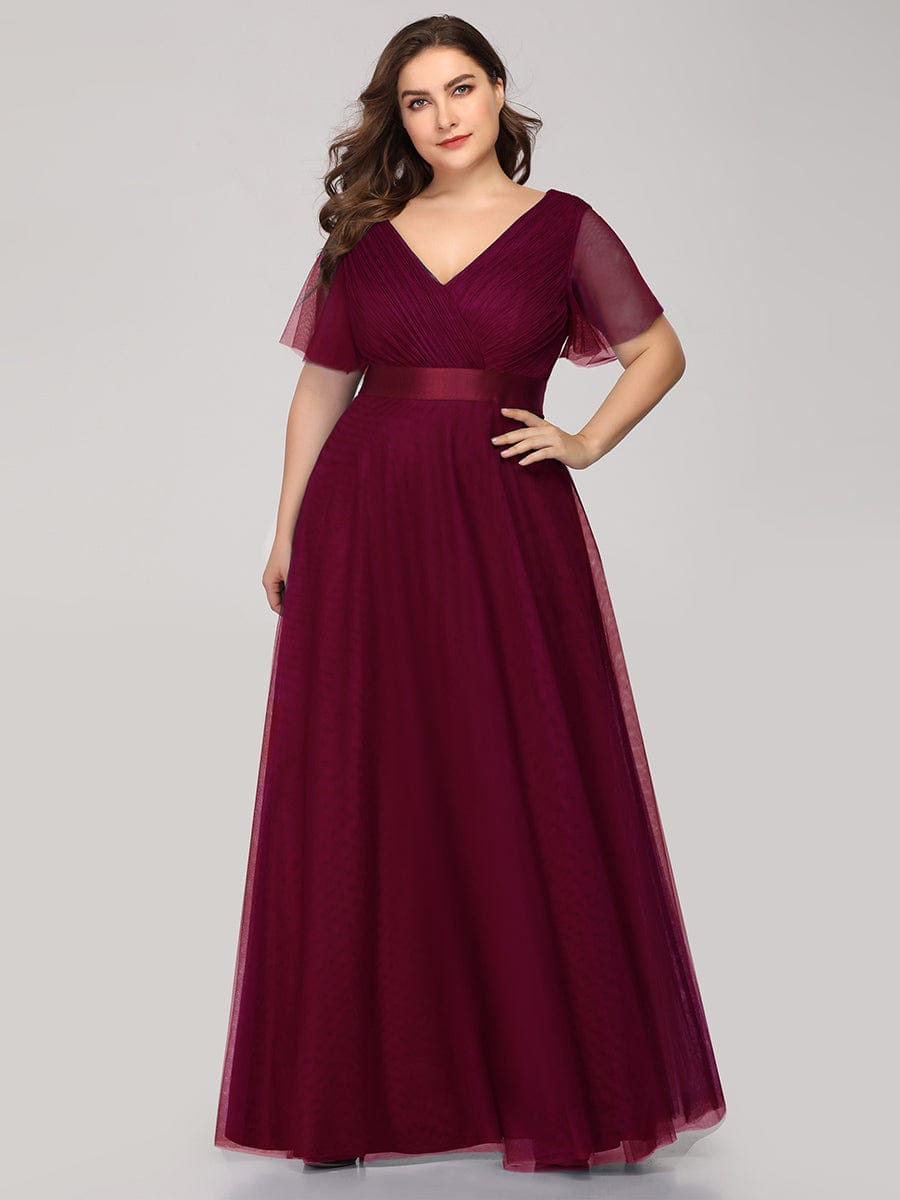 Burgundy Bridesmaid Dresses #style_EP07962BD