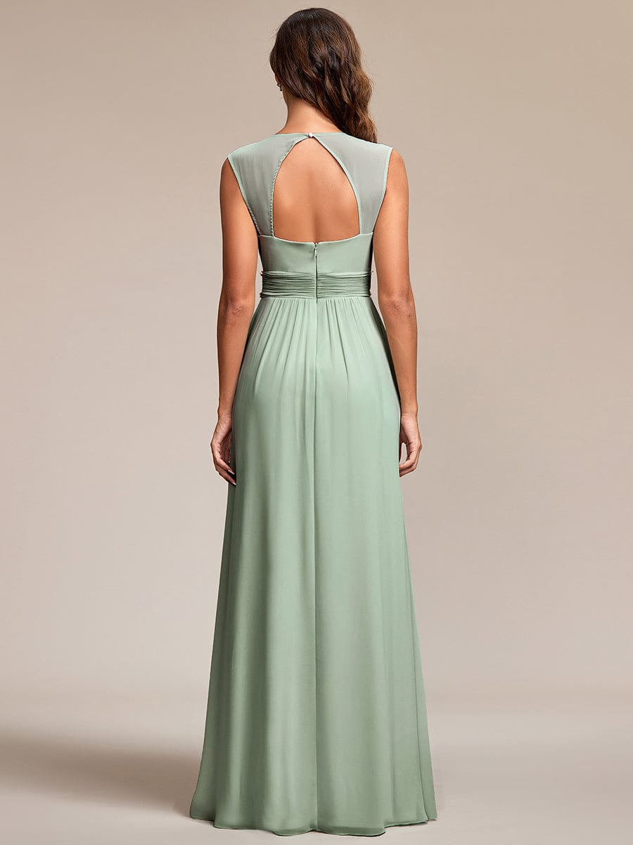 Sleeveless Grecian Style Formal Evening Dresses for Women #color_Mint Green