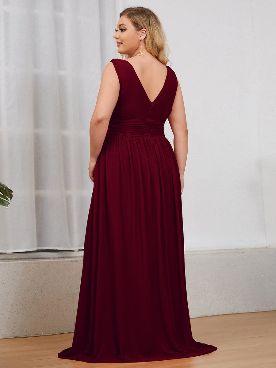 Burgundy Bridesmaid Dresses #style_EP09016BD