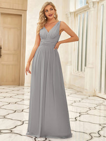 Grey Bridesmaid Dresses #style_EP09016