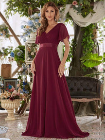 Burgundy Concert Dresses #style_EP09890BD