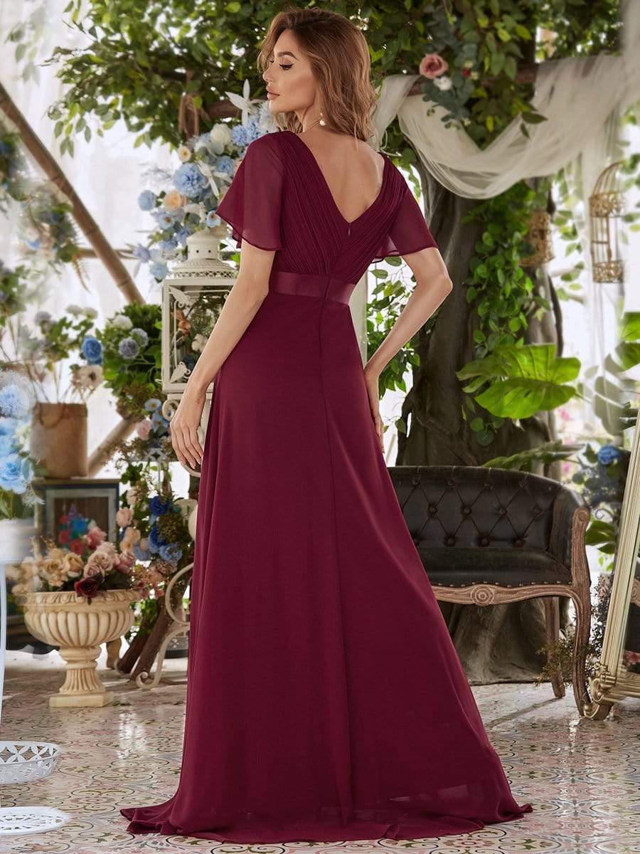 Burgundy Concert Dresses #style_EP09890BD