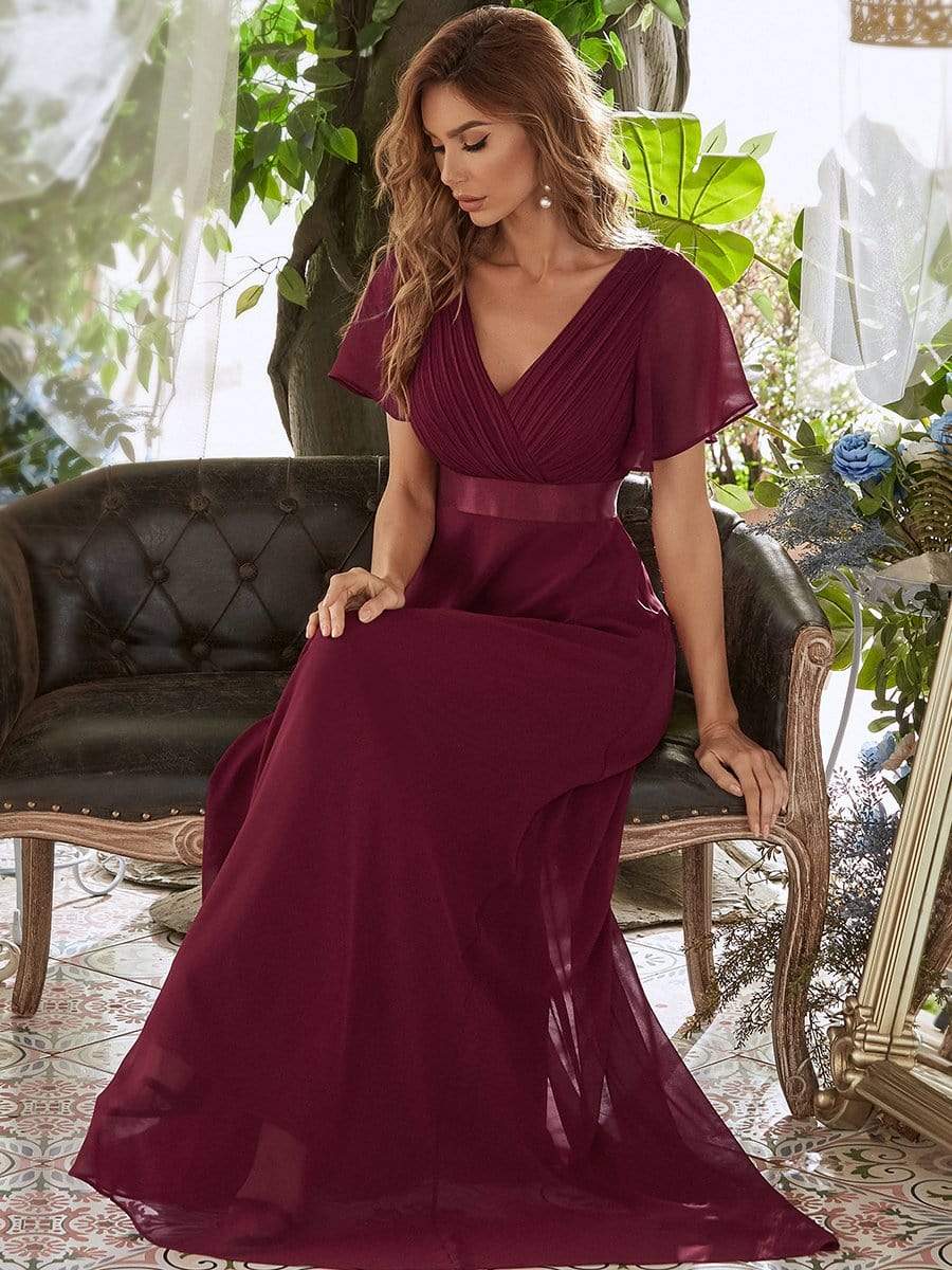 Burgundy Concert Dresses #style_EP09890BD