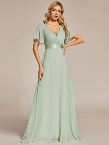 Sage Green Bridesmaid Dresses #style_EP09890MG