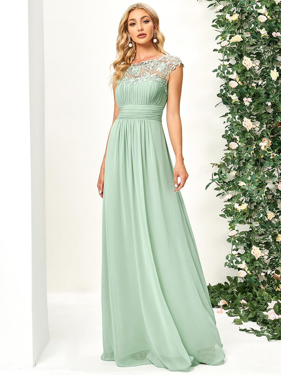 Sage Green Bridesmaid Dresses #style_EP09996MG