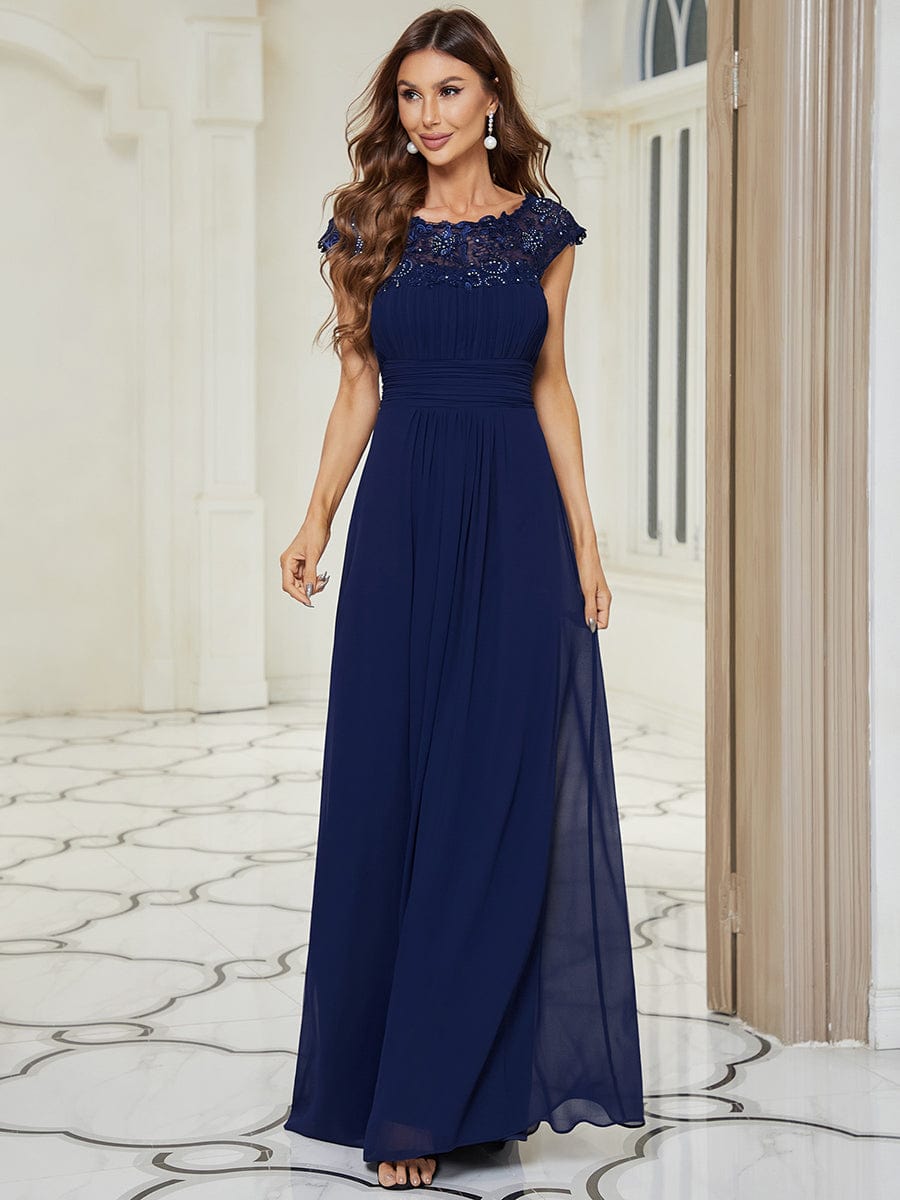 Blue Concert Dresses #style_EP09996NB