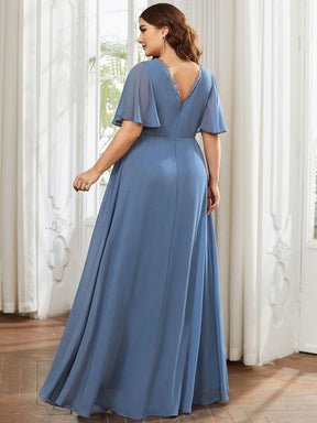 Slate blue plus on sale size bridesmaid dresses