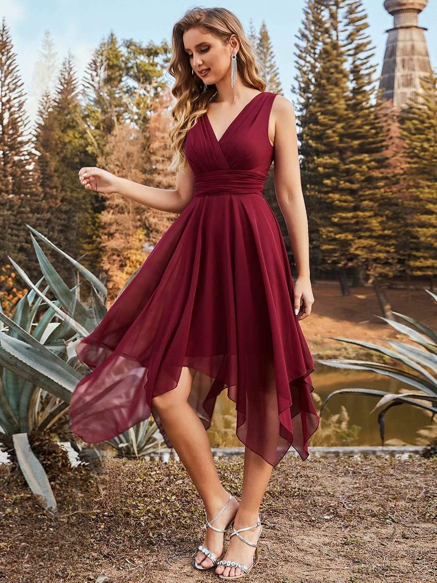 Chiffon dresses knee length best sale