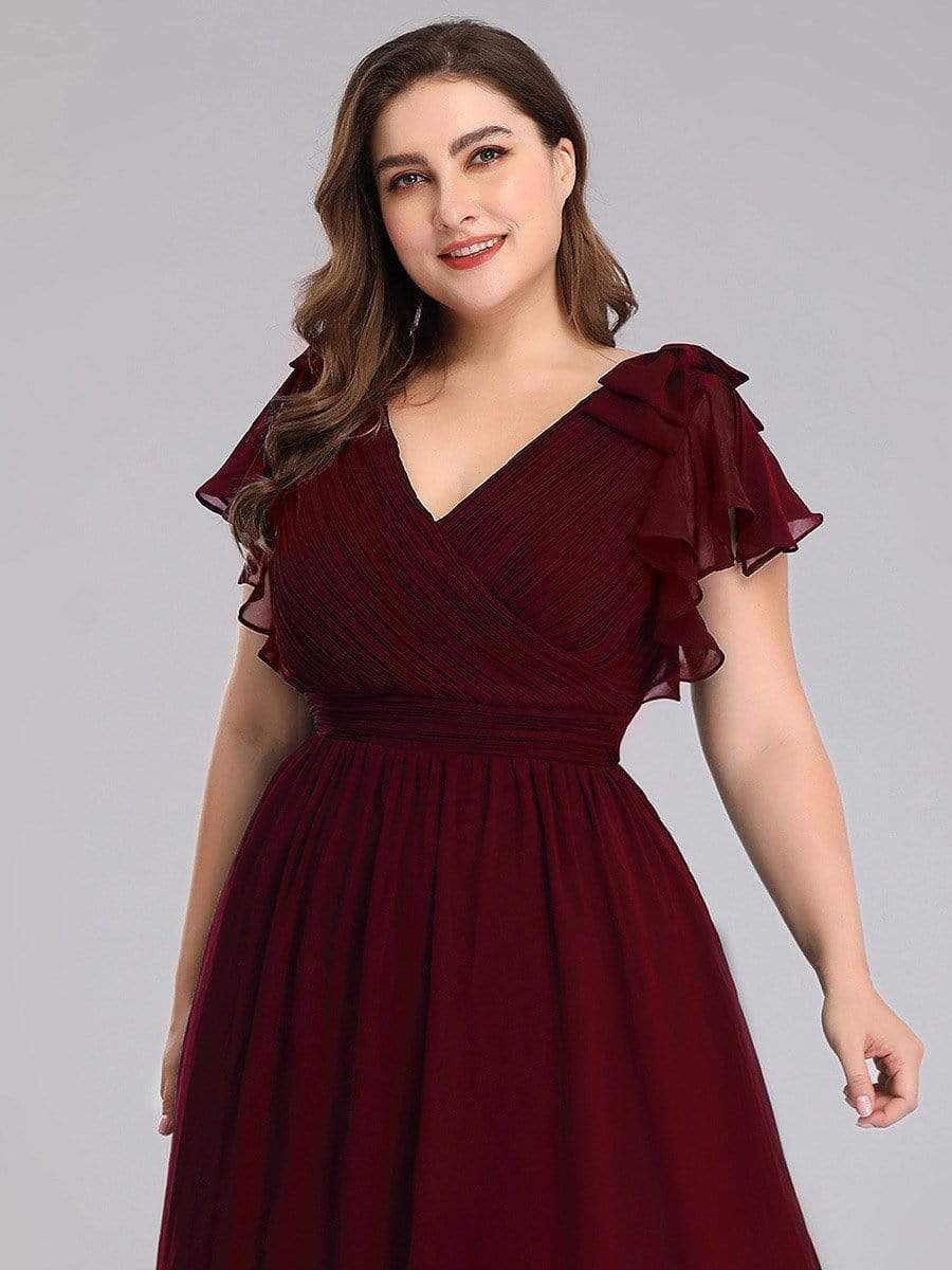 Plus size frilly dresses hotsell