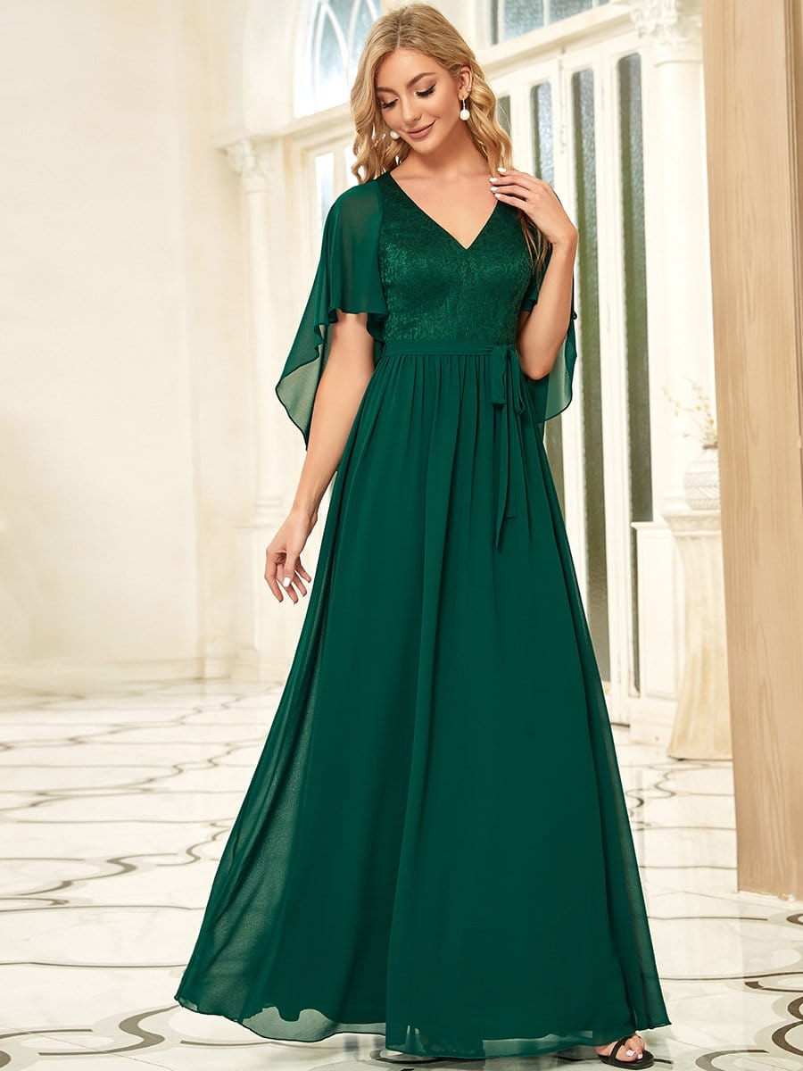 Dark Green Concert Dresses #style_EP00640DG