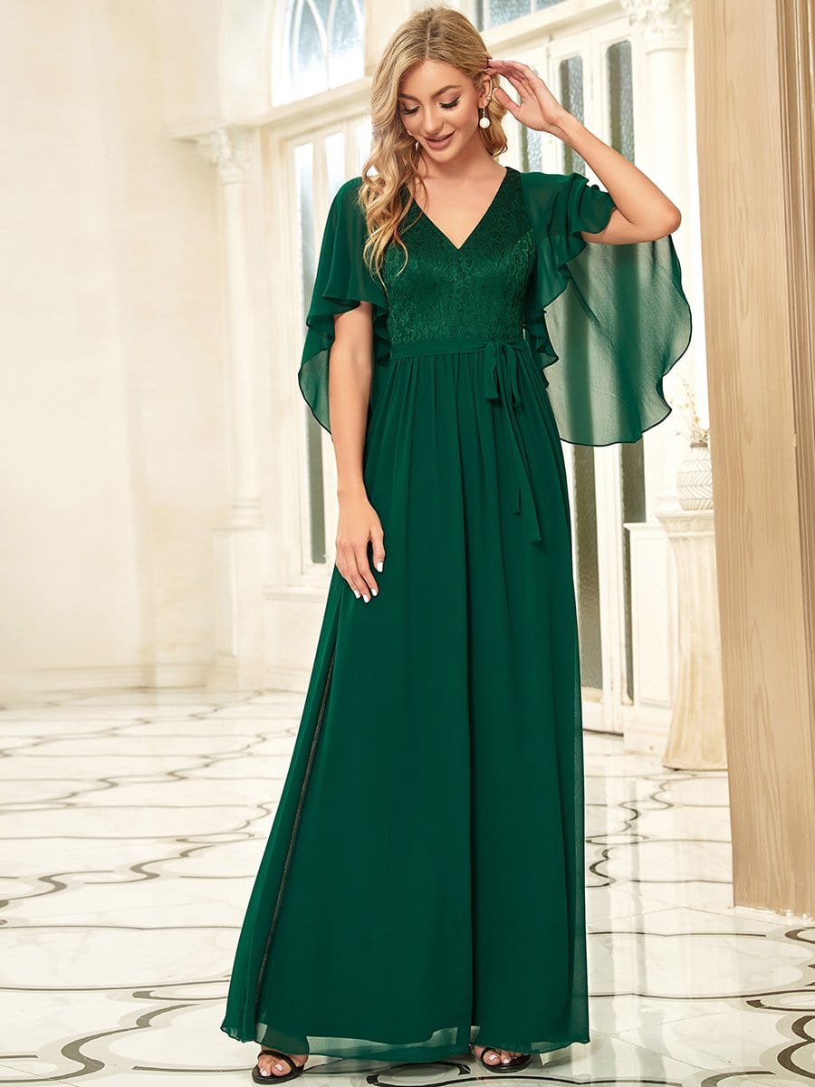 Dark Green Concert Dresses #style_EP00640DG