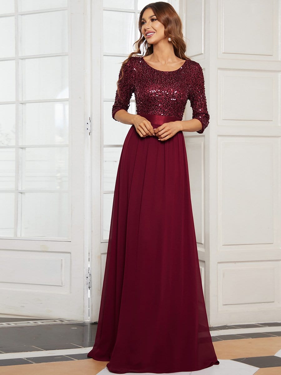 Burgundy Concert Dresses #style_EP00683BD