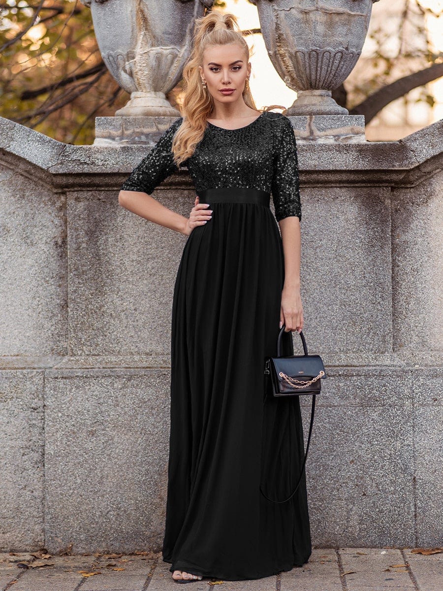 Black Concert Dresses #style_EP00683BK