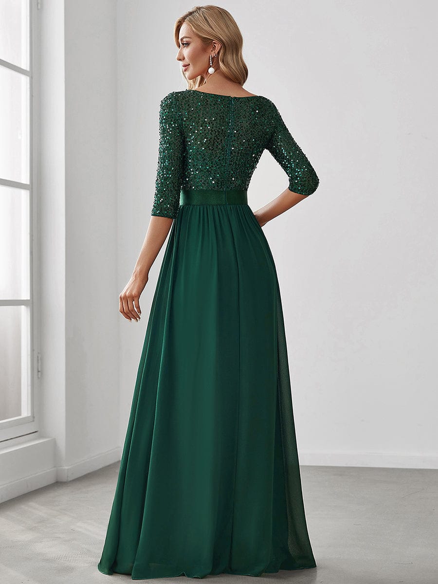 Dark Green Concert Dresses #style_EP00683DG