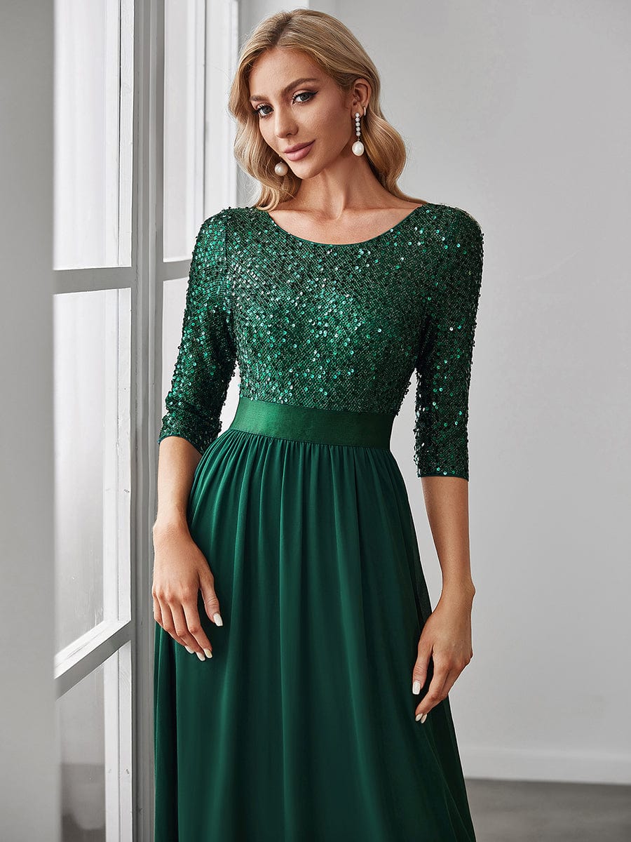 Dark Green Concert Dresses #style_EP00683DG