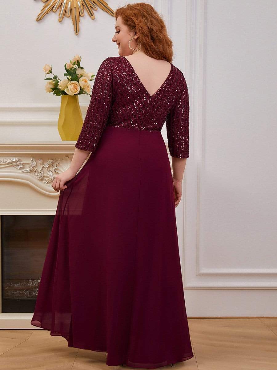 Burgundy Concert Dresses #style_EP00751BD